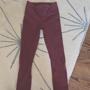 lululemon athletica Burgundy Ankle Pants